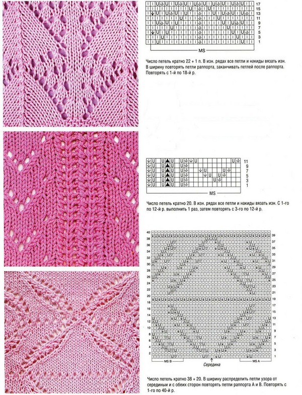 Openwork กับเข็มถักสำหรับผู้เริ่มต้น
