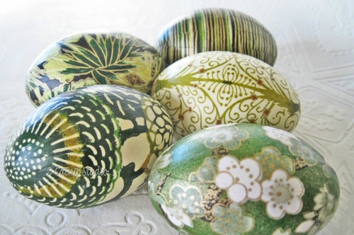 decoupage อีสเตอร์ของไข่