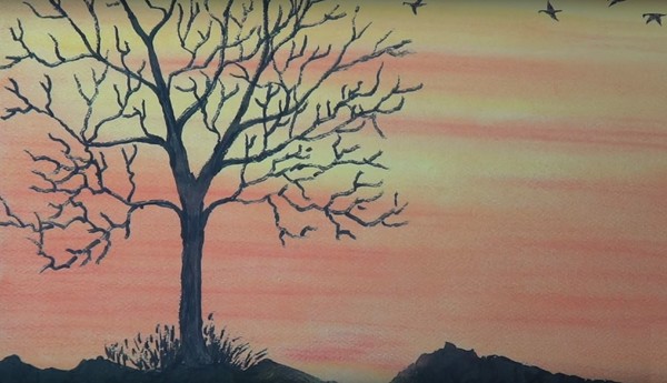 การวาดภาพบนแนวคิด "ฤดูใบไม้ร่วง": การประชุมเชิงปฏิบัติการดินสอและสีสำหรับโรงเรียนอนุบาลและโรงเรียนชั้นเรียน 1-5