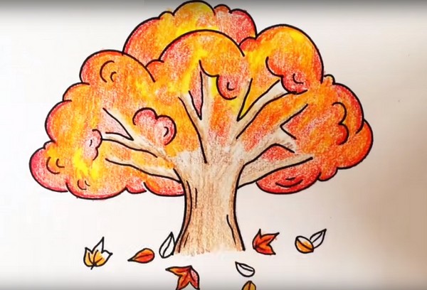 การวาดภาพบนแนวคิด "ฤดูใบไม้ร่วง": การประชุมเชิงปฏิบัติการดินสอและสีสำหรับโรงเรียนอนุบาลและโรงเรียนชั้นเรียน 1-5