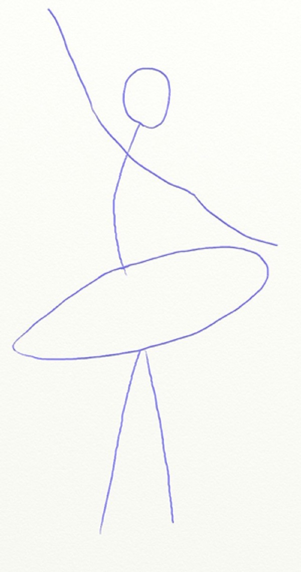 วิธีการวาดนักบัลเล่ต์ได้อย่างง่ายดายและเพียง