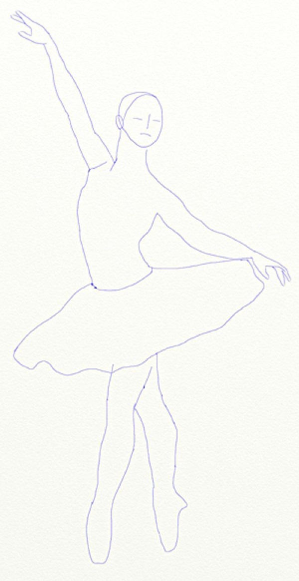 วิธีการวาดนักบัลเล่ต์ได้อย่างง่ายดายและเพียง