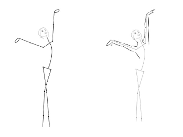 วิธีการวาดนักบัลเล่ต์ได้อย่างง่ายดายและเพียง
