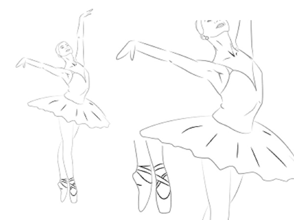 วิธีการวาดนักบัลเล่ต์ได้อย่างง่ายดายและเพียง