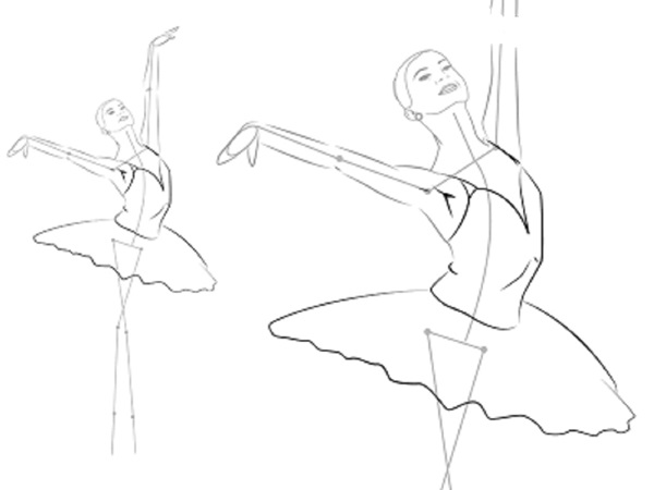 วิธีการวาดนักบัลเล่ต์ได้อย่างง่ายดายและเพียง