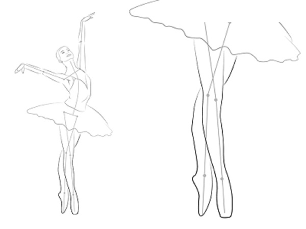 วิธีการวาดนักบัลเล่ต์ได้อย่างง่ายดายและเพียง