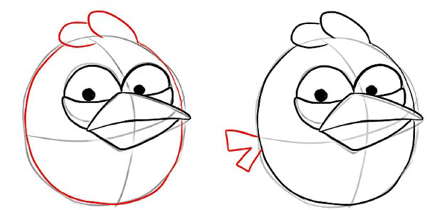 วิธีการวาดนกในขั้นตอนด้วยดินสอ