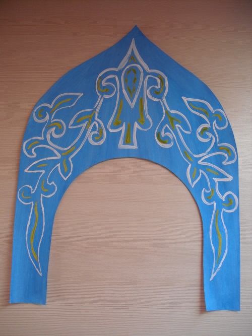 รัสเซีย kokoshnik ของกระดาษแข็ง