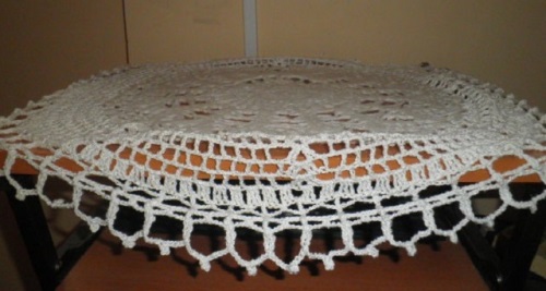 ผ้าปูโต๊ะ Openwork โครเชต์
