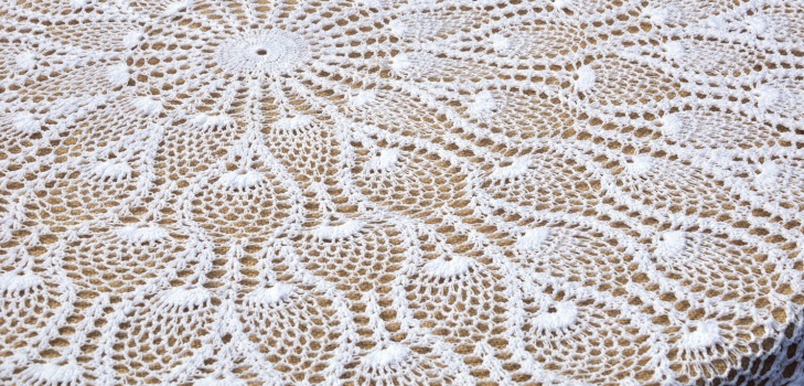 ผ้าปูโต๊ะ Openwork โครเชต์