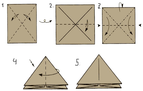 origami snowman สำหรับผู้เริ่มต้น
