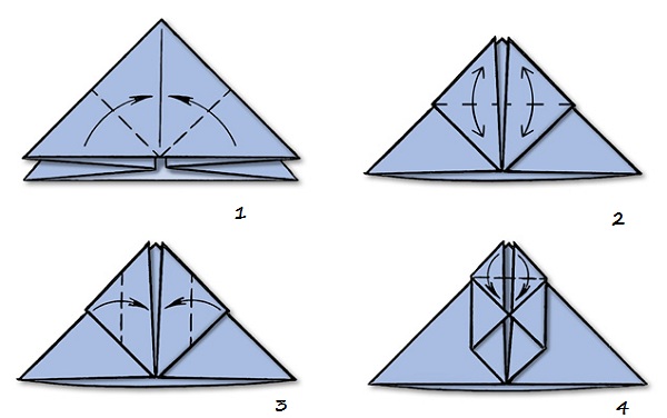 origami snowman สำหรับผู้เริ่มต้น