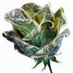 Origami ของเงิน: Rose