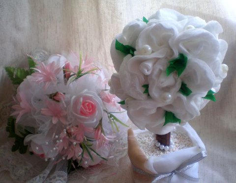 Topiary ทำจากผ้าฝ้ายชั้นเรียนปริญญาโท