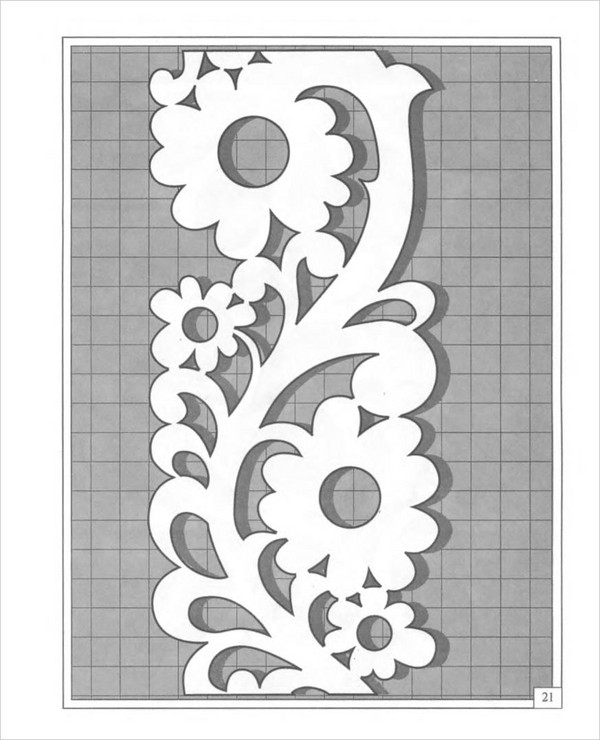 ด้าย (openwork) และกระดาษรองลาย