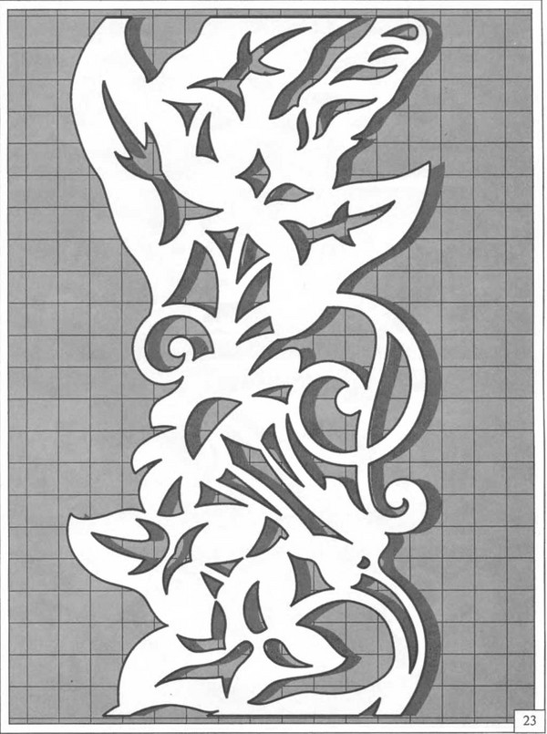 ด้าย (openwork) และกระดาษรองลาย