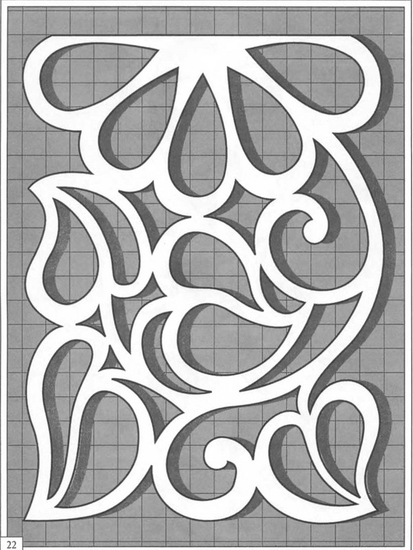 ด้าย (openwork) และกระดาษรองลาย