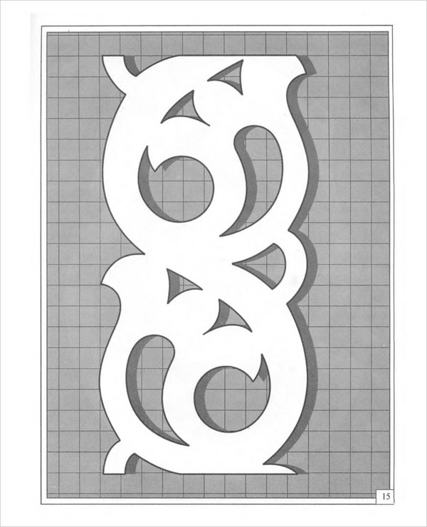 ด้าย (openwork) และกระดาษรองลาย