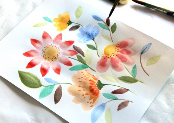 วาดวันแม่ด้วยมือของตัวเอง: ดินสอสีโรงเรียนอนุบาลโรงเรียน