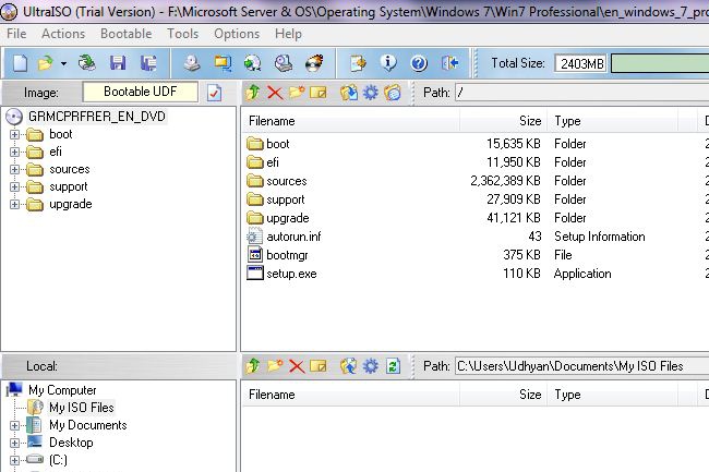 วิธีการเปิดไฟล์ ISO