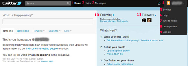 วิธีใช้ Twitter