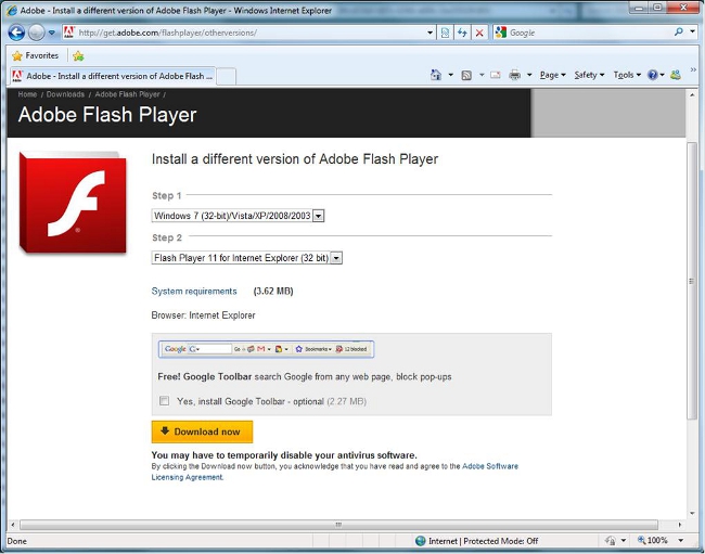 วิธีติดตั้ง Adobe Flash Player