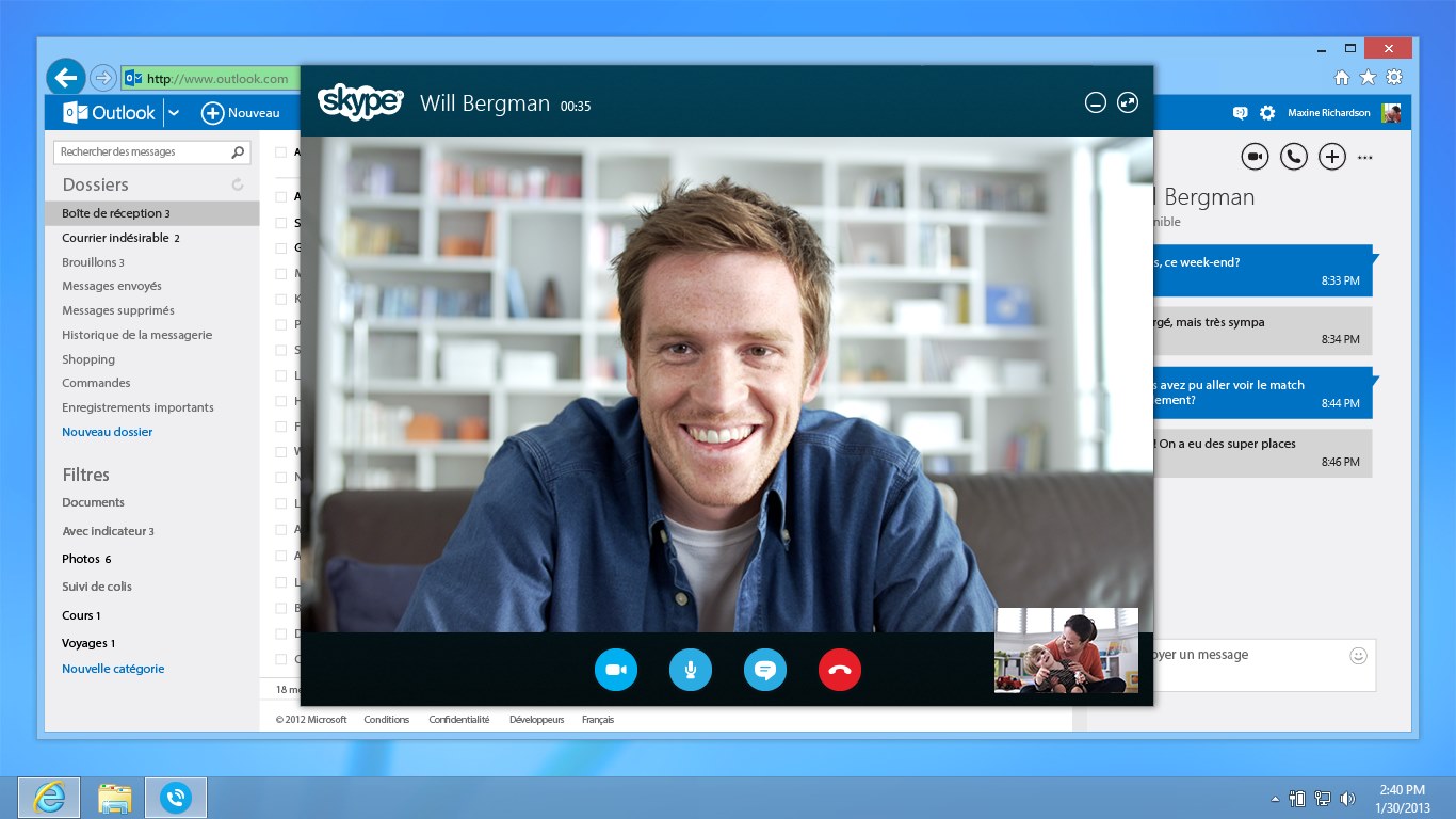คนใน skype
