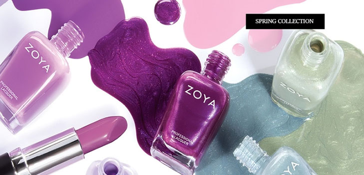 ทำเล็บมือแบบพาสเทลพร้อมเคลือบด้วย Zoya Charming 2017