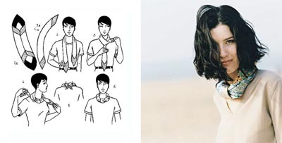 วิธีการผูกผ้าพันคอคอ?