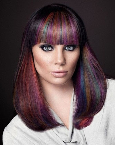 การระบายสีบนผมสีเข้ม