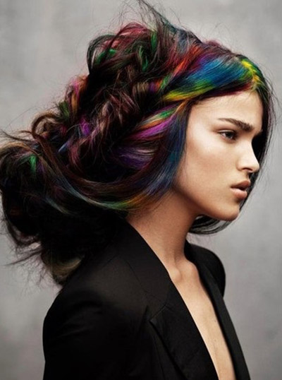 การระบายสีบนผมสีเข้ม