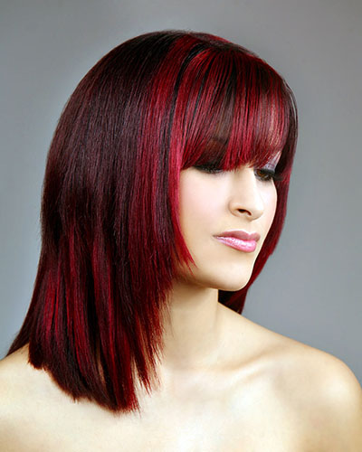 การระบายสีบนผมสีเข้ม