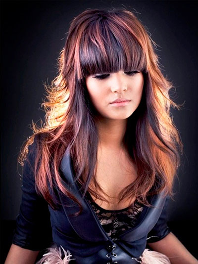 การระบายสีบนผมสีเข้ม