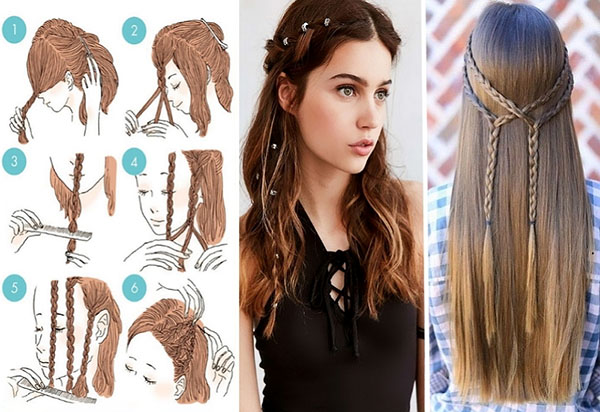 ล็อคและ braids: ทรงผมประณีตสำหรับ 8 มีนาคม