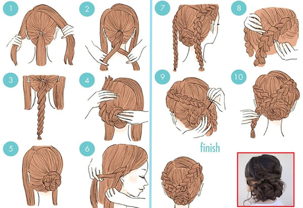 ล็อคและ braids: ทรงผมประณีตสำหรับ 8 มีนาคม