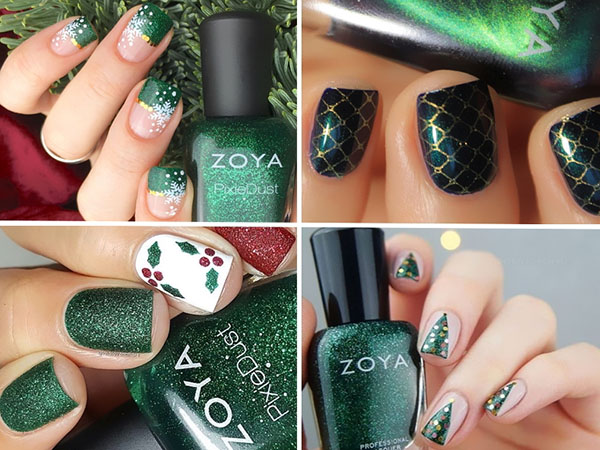 ศิลปะเล็บปีใหม่ที่ดีที่สุดกับวานิลลา Zoya Enchanted