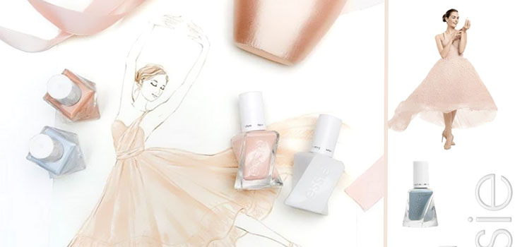 ทำเล็บมือพาสเทล: คอลเล็กชันวาร์นิช Essie Gel Couture Ballet Nudes 2017