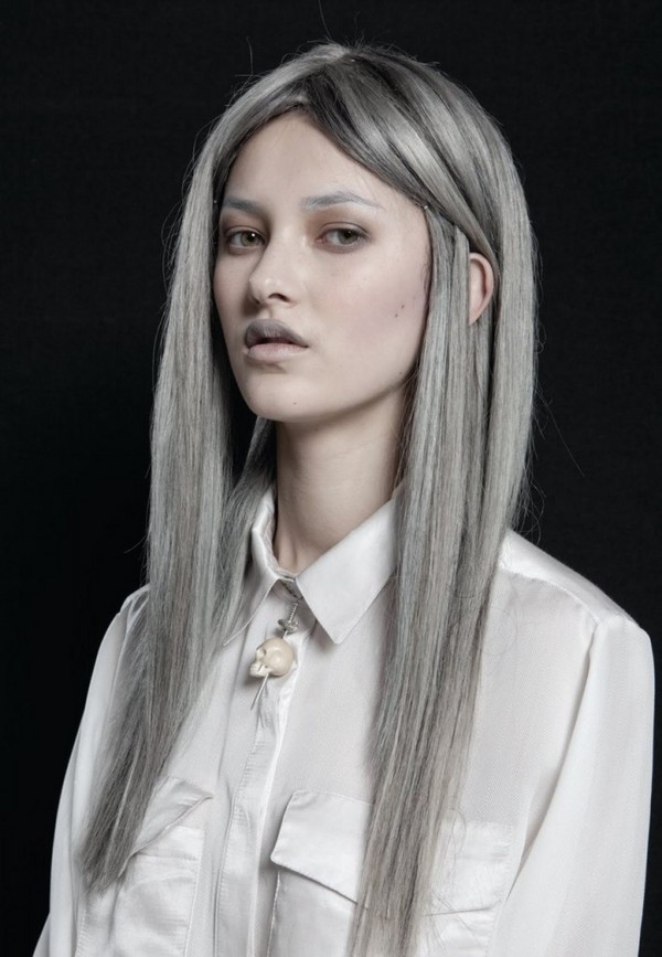 สีผม Ashy