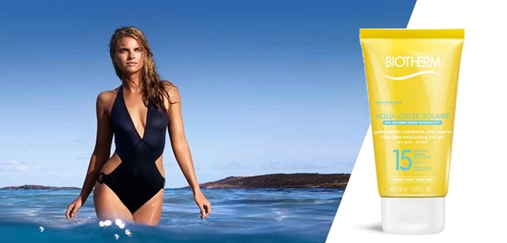 ผิว Biotherm Aqua-Gelée Solaire สำหรับผิวนุ่ม