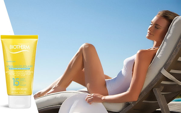 ผิว Biotherm Aqua-Gelée Solaire สำหรับผิวนุ่ม