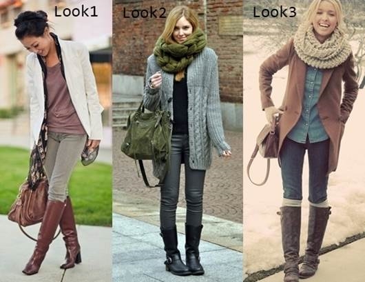บทเรียนเรื่องสไตล์: ใส่รองเท้าบู๊ตสูง ๆ และรองเท้าส้นสูง