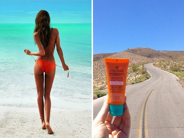 Sunburn โดยไม่มีอันตราย: "beach" ข่าว Collistar Sun Tan