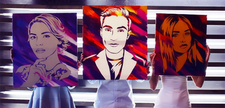 ไอเดียสำหรับวันหยุด: ภาพ Stick Art ที่ผิดปกติ
