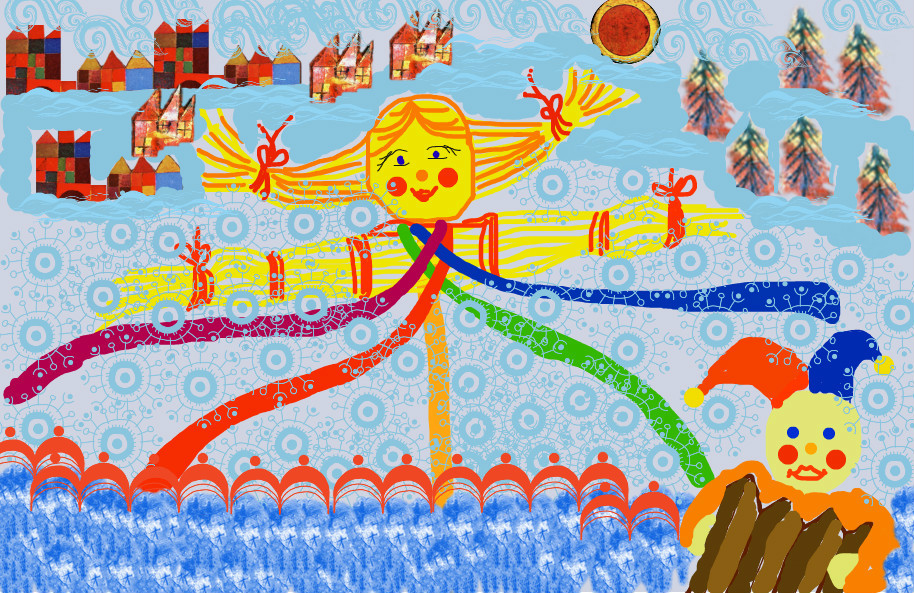 วิธีการวาด Shrovetide? วาดวันหยุดฤดูใบไม้ผลิกับเด็ก ๆ
