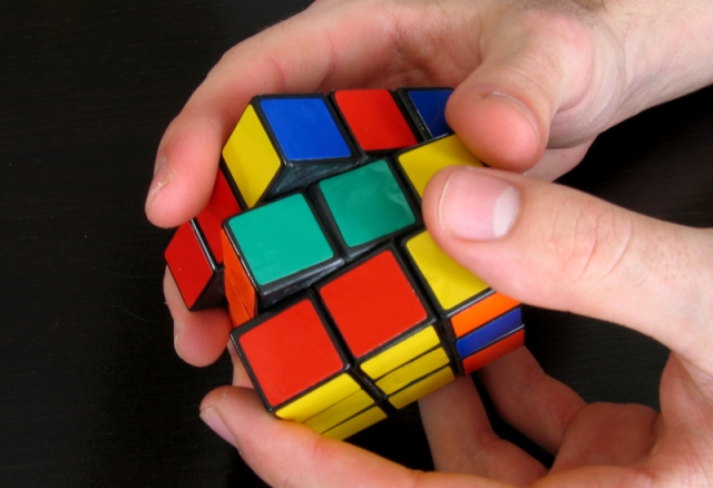 วิธีการเพิ่มลูกบาศก์ของ Rubik รวบรวม Ruby's cube 3x3, แผนผังการประกอบ
