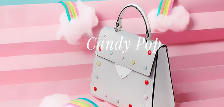 ถุงขนม Coccinelle สำหรับฤดูใบไม้ผลิที่น่าเบื่อ: Candy Pop line