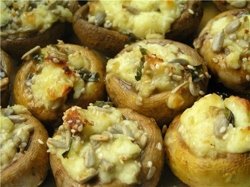 แซนวิชจาก champignons