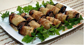 champignons และ aubergines