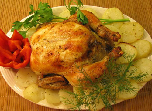 ไก่อร่อยในเตาอบ