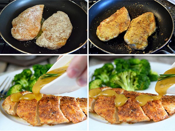 สูตรด่วน: เนื้อไก่ในขนมปังอัลมอนด์กับซอสมัสตาร์ด - น้ำผึ้ง